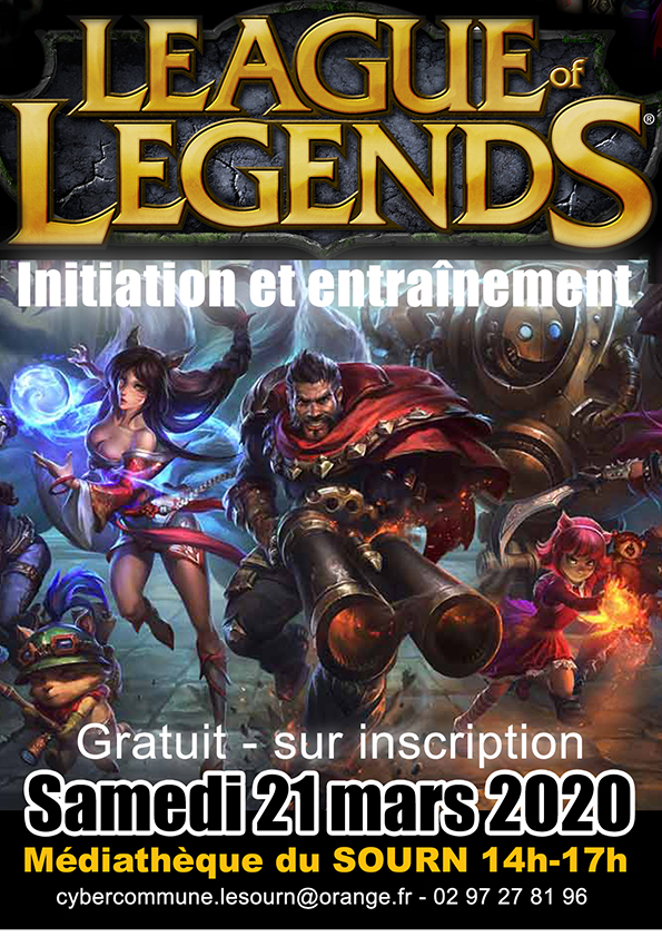 affiche entrainement LOL