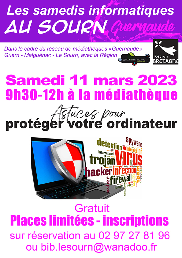 Affiche 11 mars les samedis informatiquescyber securite